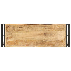 vidaXL Console Table 90x30x75 cm Rough Mango Wood