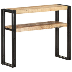 vidaXL Console Table 90x30x75 cm Rough Mango Wood