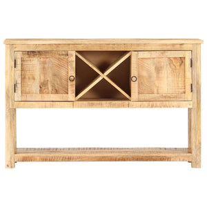 vidaXL Sideboard 120x30x76 cm Rough Mango Wood