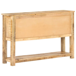 vidaXL Sideboard 120x30x76 cm Rough Mango Wood