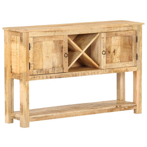 vidaXL Sideboard 120x30x76 cm Rough Mango Wood