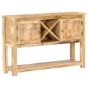 vidaXL Sideboard 120x30x76 cm Rough Mango Wood