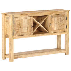 vidaXL Sideboard 120x30x76 cm Rough Mango Wood