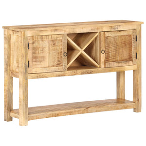 vidaXL Sideboard 120x30x76 cm Rough Mango Wood