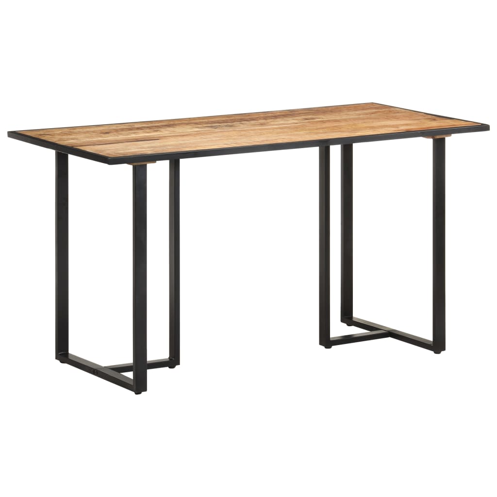 vidaXL Dining Table 140 cm Rough Mango Wood