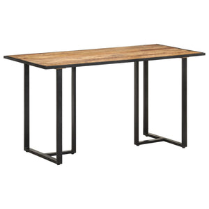 vidaXL Dining Table 140 cm Rough Mango Wood