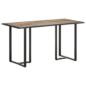 vidaXL Dining Table 140 cm Solid Reclaimed Wood