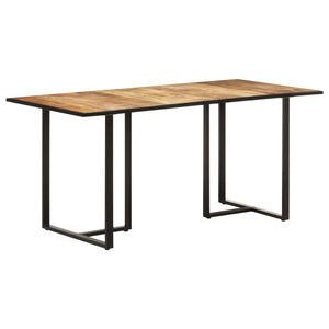 vidaXL Dining Table 160 cm Rough Mango Wood