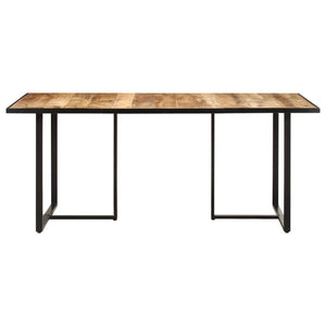 vidaXL Dining Table 180 cm Rough Mango Wood