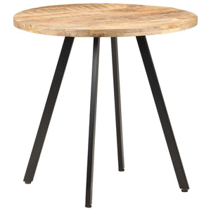 vidaXL Dining Table 80 cm Rough Mango Wood