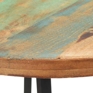 vidaXL Dining Table 80 cm Solid Reclaimed Wood