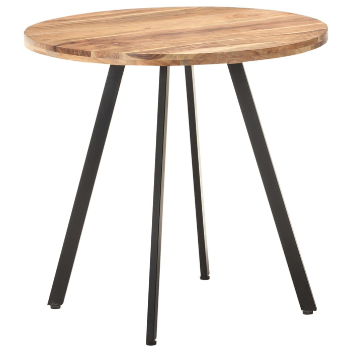 vidaXL Dining Table 80 cm Solid Acacia Wood