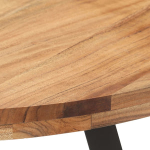 vidaXL Dining Table 80 cm Solid Acacia Wood