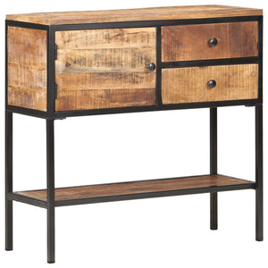 vidaXL Sideboard 85x30x80 cm Rough Mango Wood