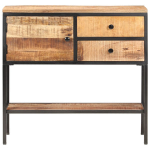 vidaXL Sideboard 85x30x80 cm Rough Mango Wood