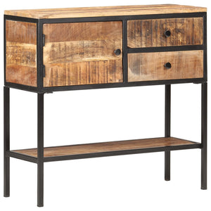 vidaXL Sideboard 85x30x80 cm Rough Mango Wood