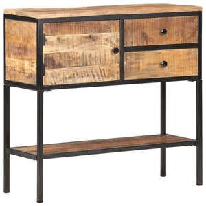 vidaXL Sideboard 85x30x80 cm Rough Mango Wood