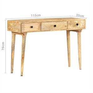 vidaXL Console Table 115x35x76 cm Solid Mango Wood