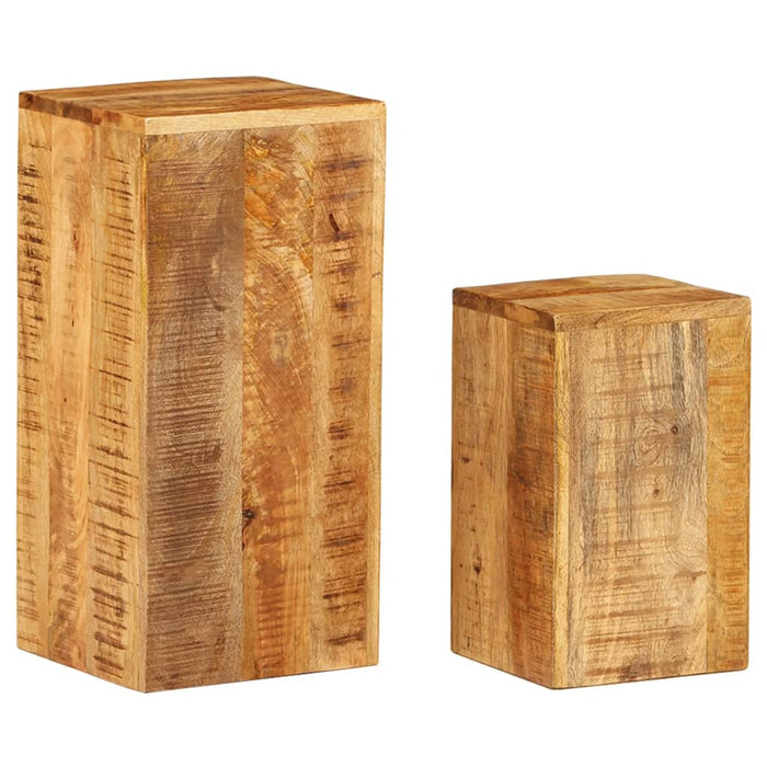 vidaXL Plant Stands 2 pcs Solid Mango Wood