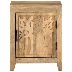 vidaXL Bedside Cabinet 40x30x50 cm Solid Mango Wood