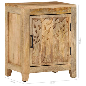 vidaXL Bedside Cabinet 40x30x50 cm Solid Mango Wood