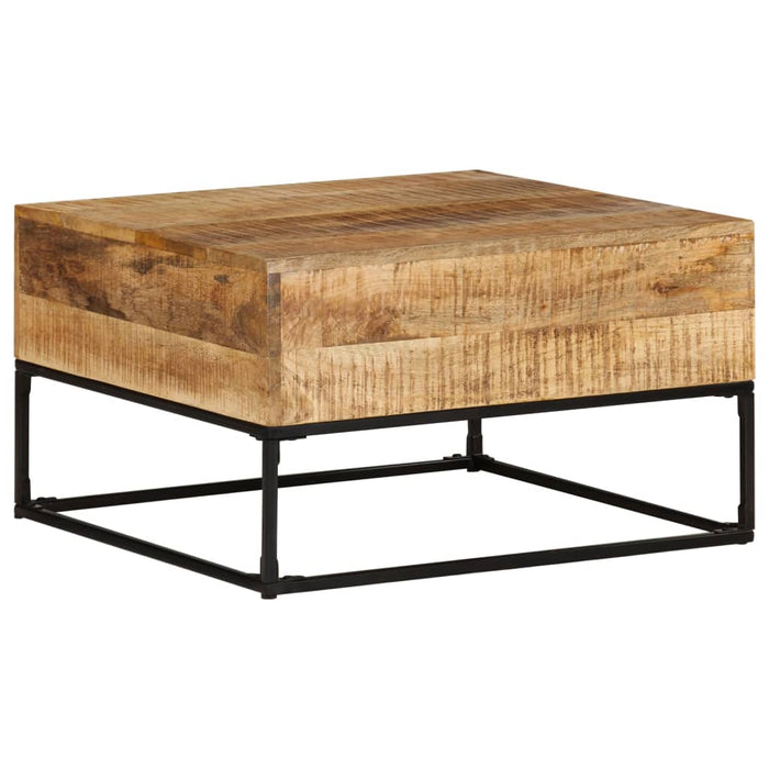 vidaXL Coffee Table 68x68x41 cm Rough Mango Wood