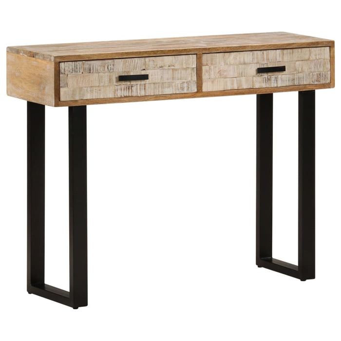 vidaXL Console Table 100x30x75 cm Solid Mango Wood