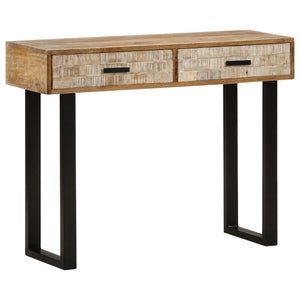 vidaXL Console Table 100x30x75 cm Solid Mango Wood