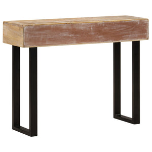 vidaXL Console Table 100x30x75 cm Solid Mango Wood