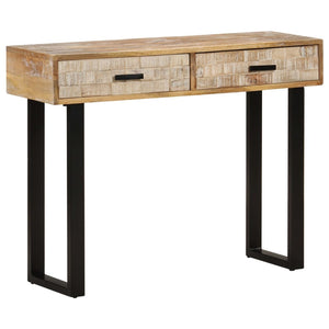 vidaXL Console Table 100x30x75 cm Solid Mango Wood