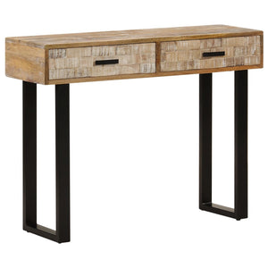 vidaXL Console Table 100x30x75 cm Solid Mango Wood