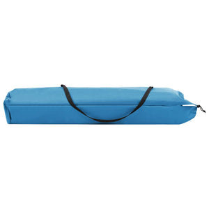 vidaXL Two Person Folding Sun Lounger Blue Steel