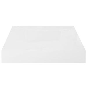 vidaXL Floating Wall Shelves 4 pcs High Gloss White 23x23.5x3.8 cm MDF