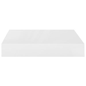 vidaXL Floating Wall Shelves 4 pcs High Gloss White 23x23.5x3.8 cm MDF