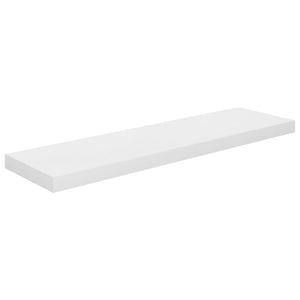 vidaXL Floating Wall Shelves 4 pcs High Gloss White 90x23.5x3.8 cm MDF