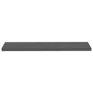 vidaXL Floating Wall Shelf High Gloss Grey 120x23.5x3.8 cm MDF