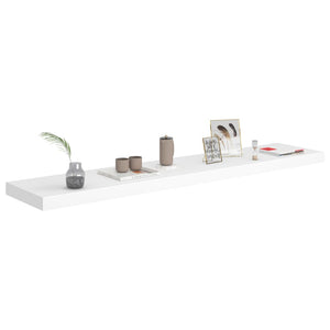 vidaXL Floating Wall Shelf White 120x23.5x3.8 cm MDF