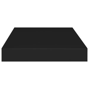 vidaXL Floating Wall Shelf Black 40x23x3.8 cm MDF