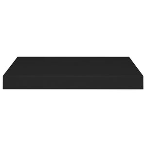 vidaXL Floating Wall Shelves 2 pcs Black 40x23x3.8 cm MDF