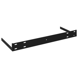 vidaXL Floating Wall Shelves 4 pcs Black 80x23.5x3.8 cm MDF