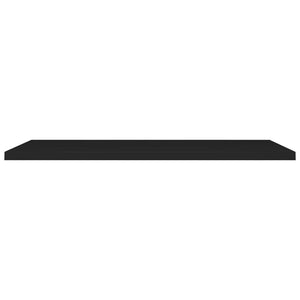 vidaXL Floating Wall Shelf Black 120x23.5x3.8 cm MDF