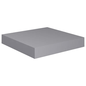 vidaXL Floating Wall Shelves 4 pcs Grey 23x23.5x3.8 cm MDF