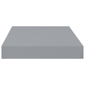 vidaXL Floating Wall Shelf Grey 40x23x3.8 cm MDF