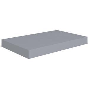 vidaXL Floating Wall Shelves 4 pcs Grey 40x23x3.8 cm MDF