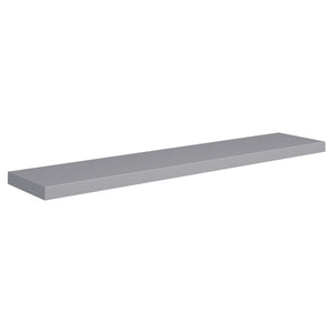 vidaXL Floating Wall Shelves 2 pcs Grey 120x23.5x3.8 cm MDF