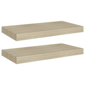 vidaXL Floating Wall Shelves 2 pcs Oak 50x23x3.8 cm MDF