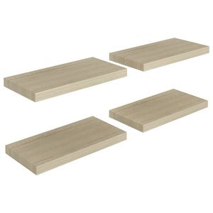 vidaXL Floating Wall Shelves 4 pcs Oak 50x23x3.8 cm MDF