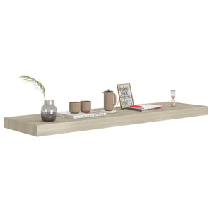 vidaXL Floating Wall Shelf Oak 90x23.5x3.8 cm MDF