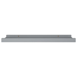 vidaXL Picture Frame Ledge Shelves 2 pcs Grey 40x9x3 cm MDF