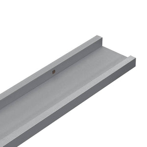 vidaXL Picture Frame Ledge Shelves 2 pcs Grey 40x9x3 cm MDF